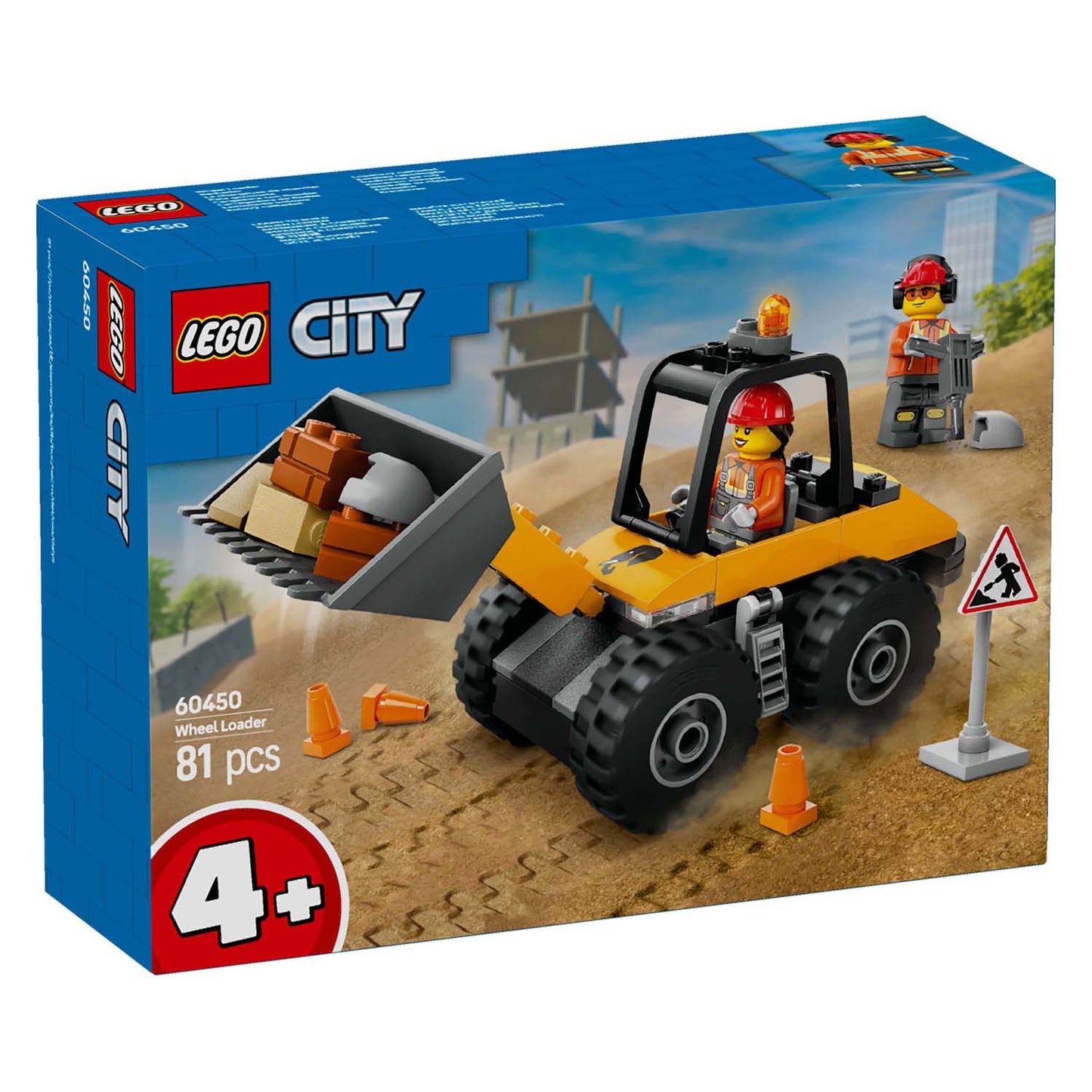 LEGO LEGO CITY 60450 cargador de ruedas amarillas