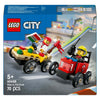 Pacchetto di auto da corsa LEGO LEGO 60458: camion stelo pizza vs. camion dei pompieri