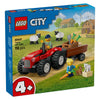 LEGO LEGO CITY 60461 Trattore rosso con trailer e pecore