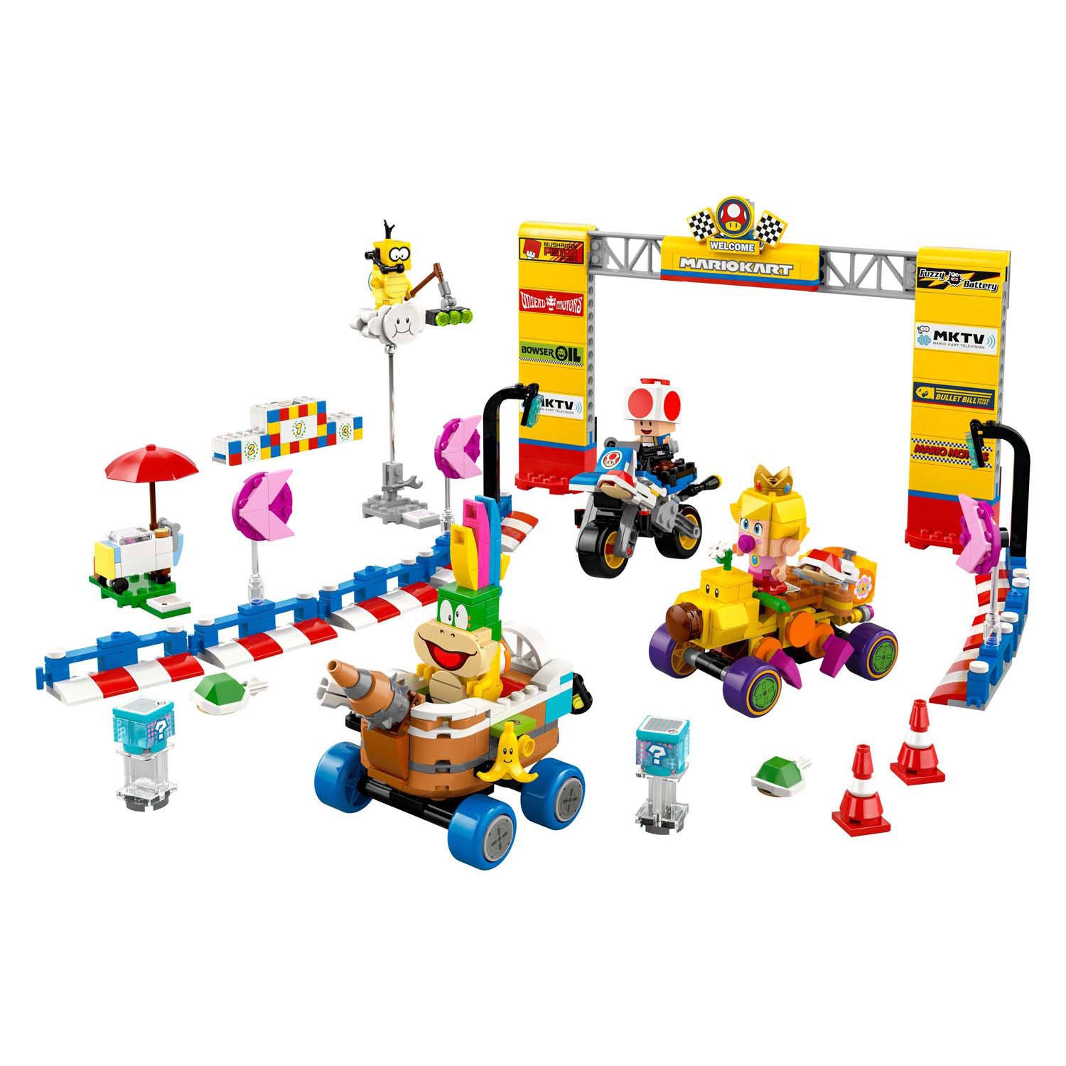 LEGO LEGO Super Mario 72036 Mario Kart Baby Peach y Grand Prix Set