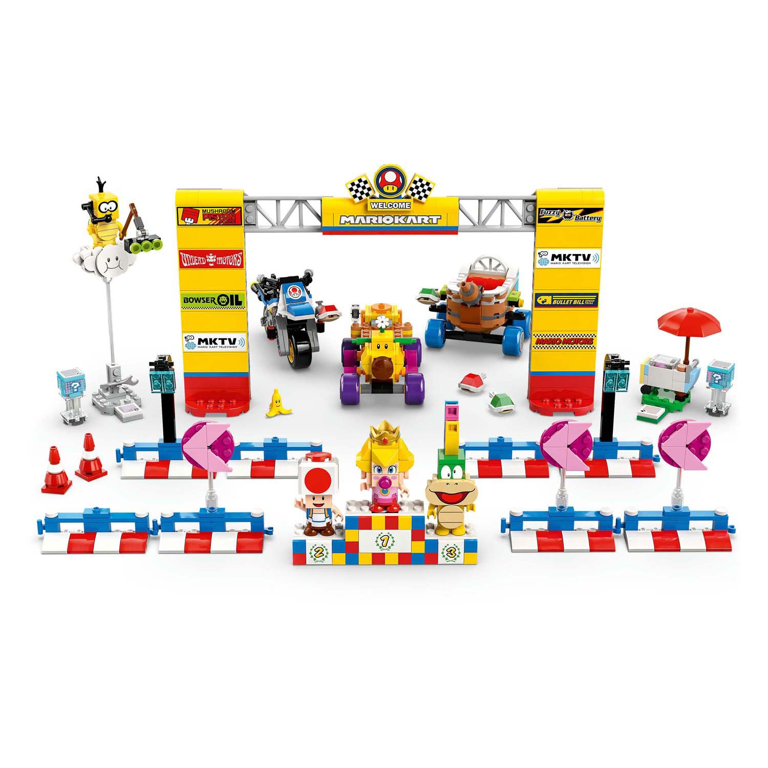 LEGO LEGO Super Mario 72036 Mario Kart Baby Peach y Grand Prix Set