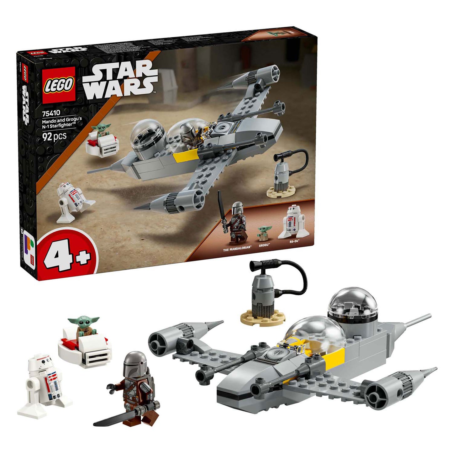 Lego lego star wars 75410 mando en grogu's n-1 starfighter