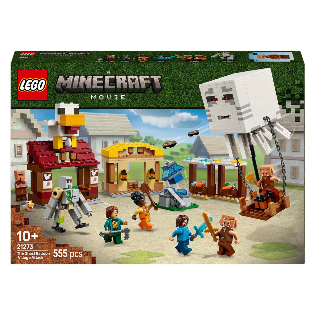 LEGO Minecraft 21273 L'attacco di Ghast Ballon al villaggio