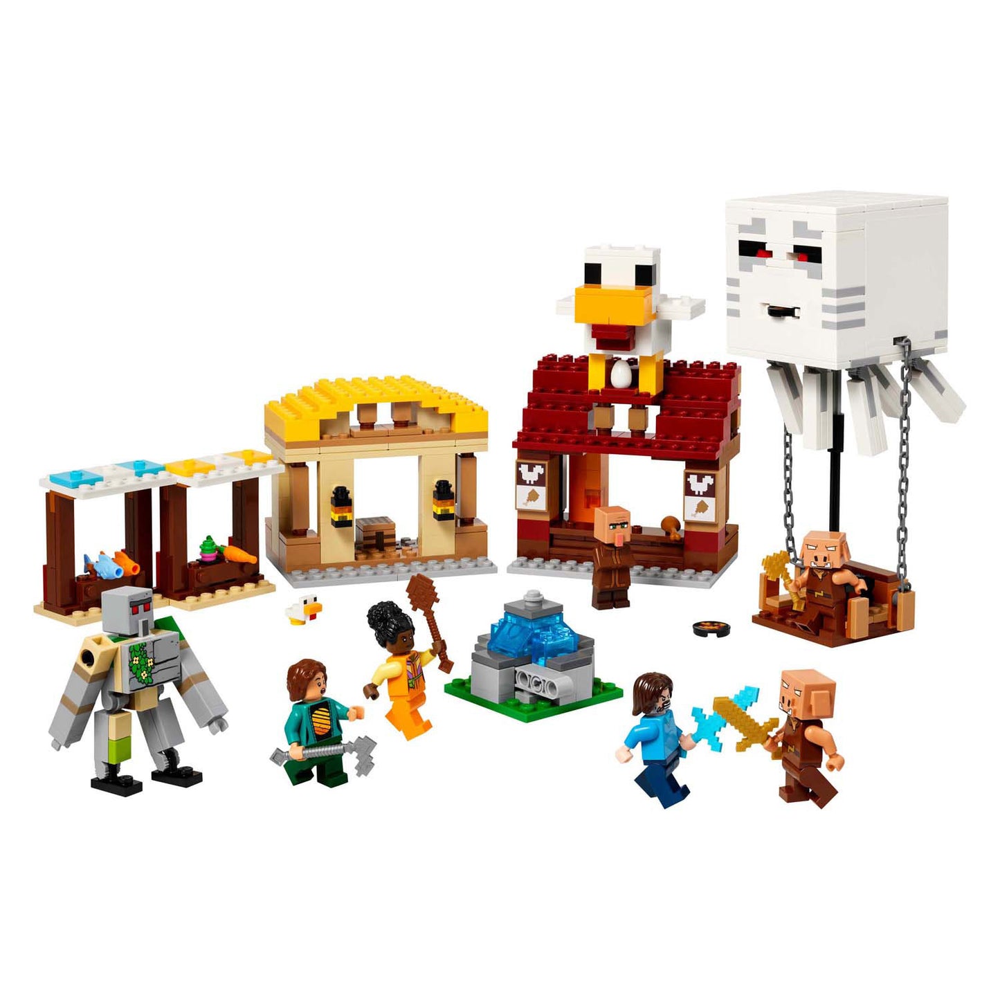 LEGO Minecraft 21273 L'attacco di Ghast Ballon al villaggio