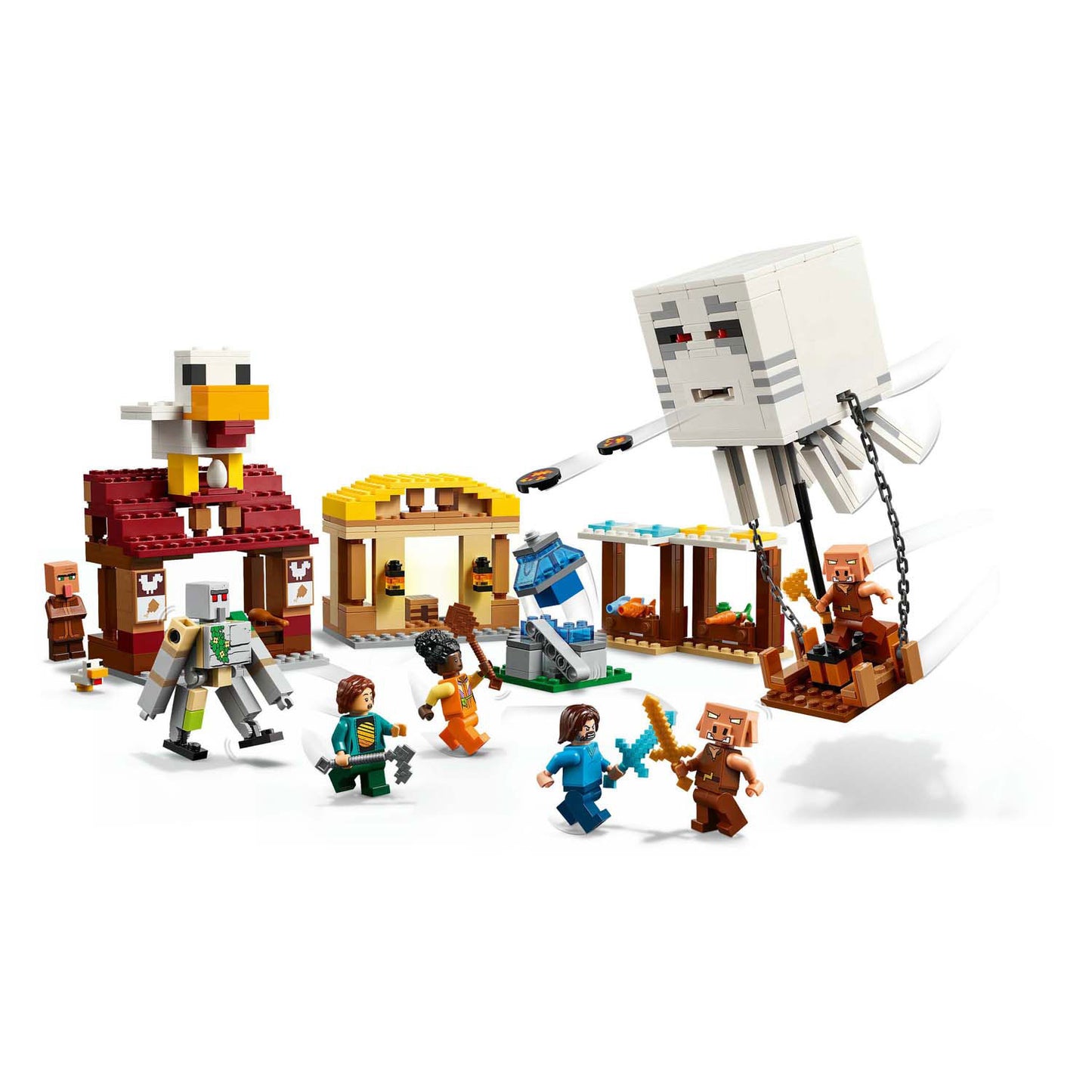 LEGO Minecraft 21273 L'attacco di Ghast Ballon al villaggio