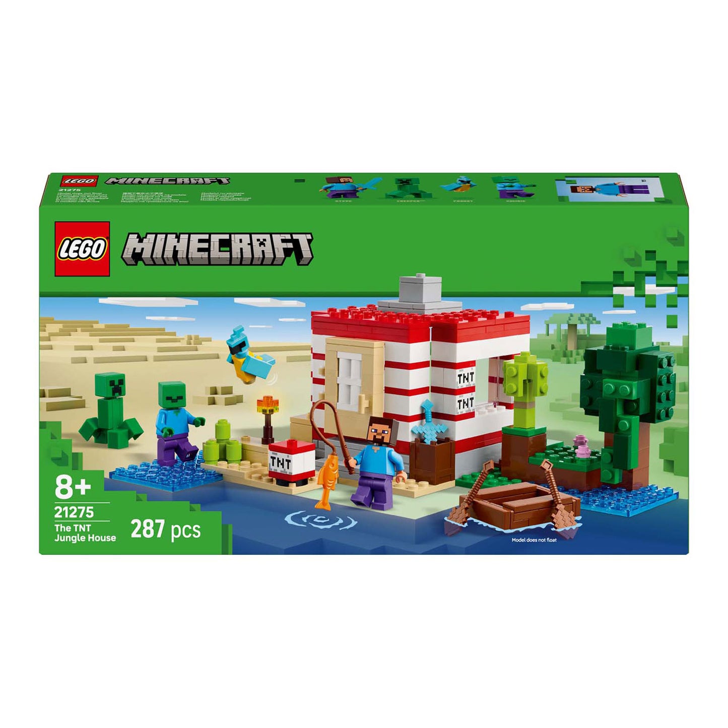 Lego ® minecraft® het tnt junglehuis, videogameset - 21275