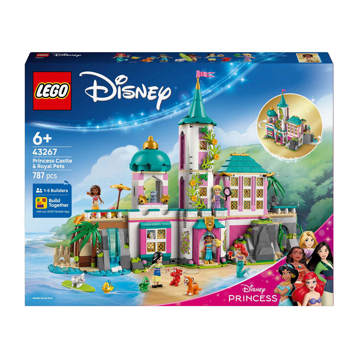 Disney LEGO 43267 Principessa Principessa Castello e Pets Royal