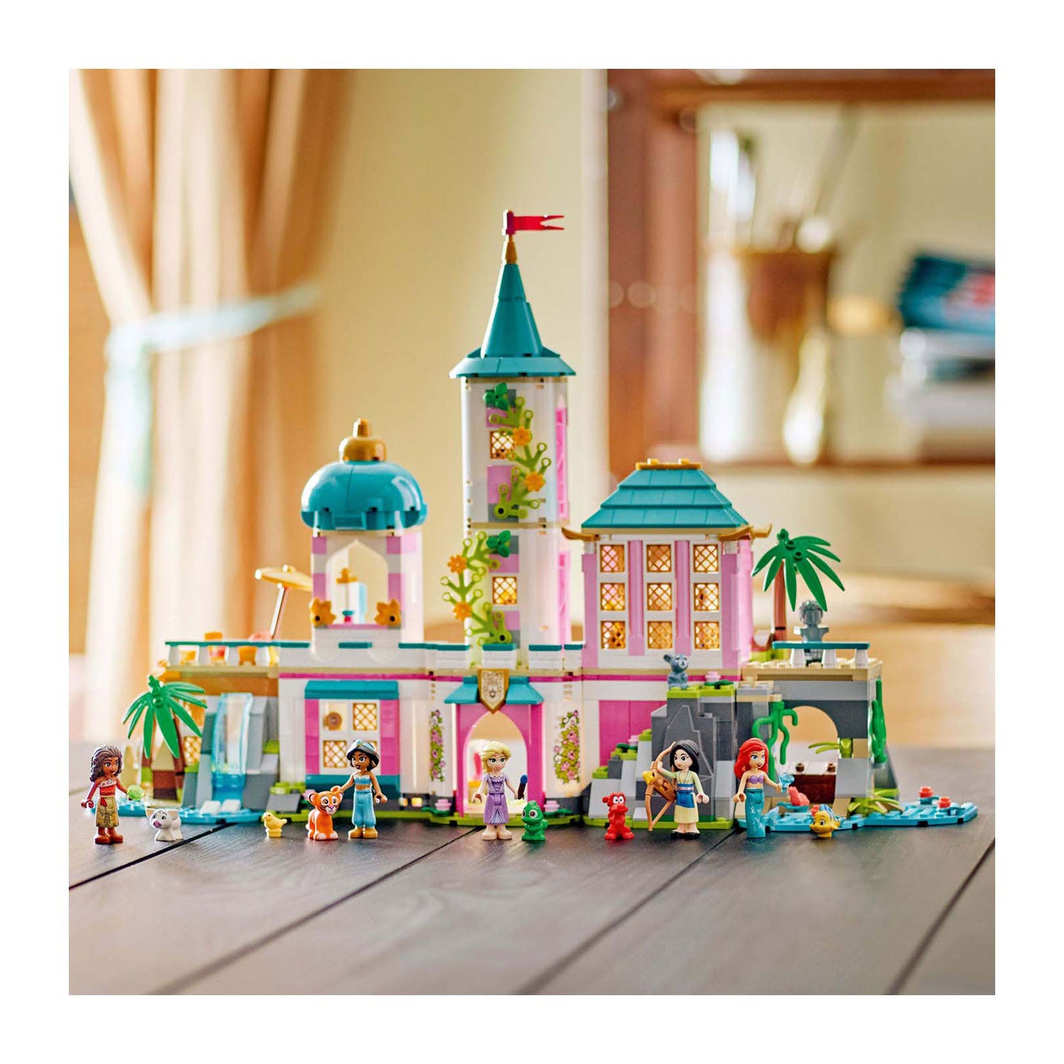 Disney LEGO 43267 Castillo de princesa Princesa y mascotas reales