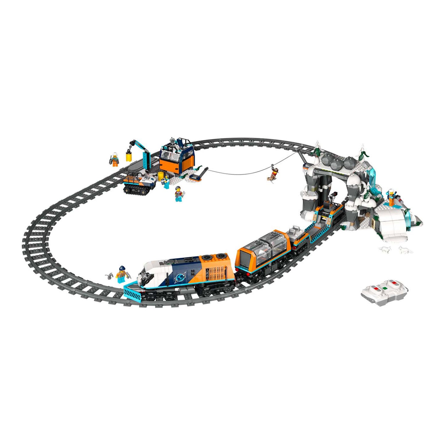 LEGO 60470 City Trains Research Train nel Polo Nord