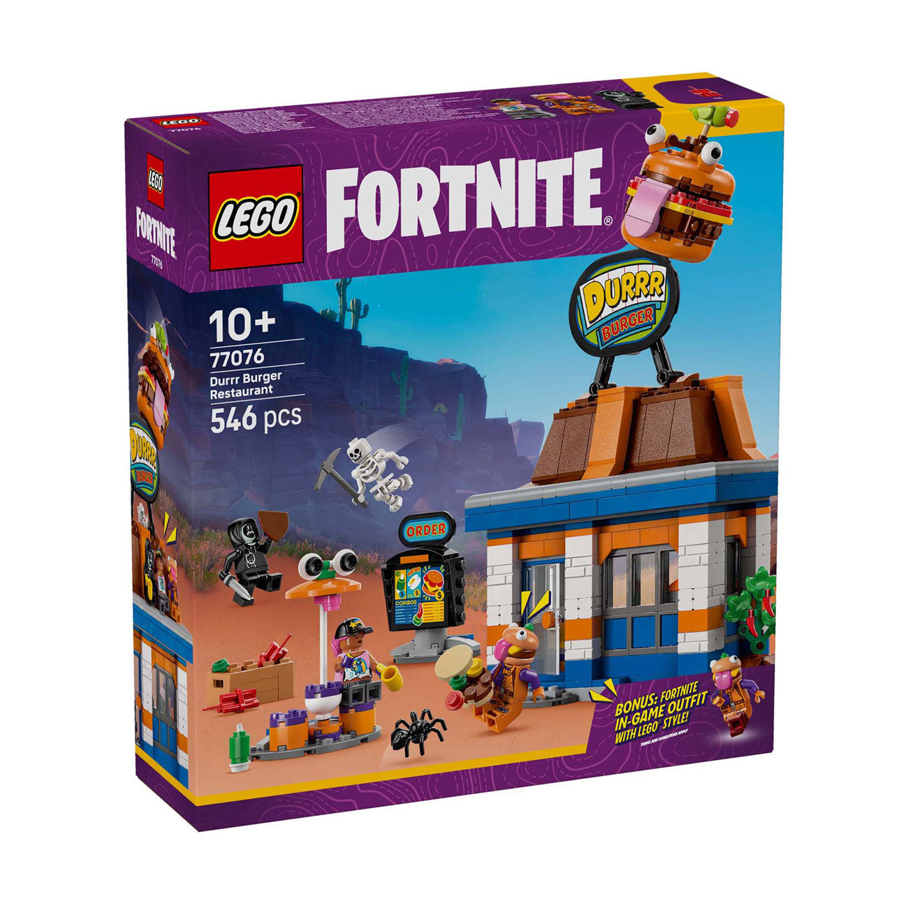 Lego fortnite - durrr burger restaurant constructiespeelgoed (77076)