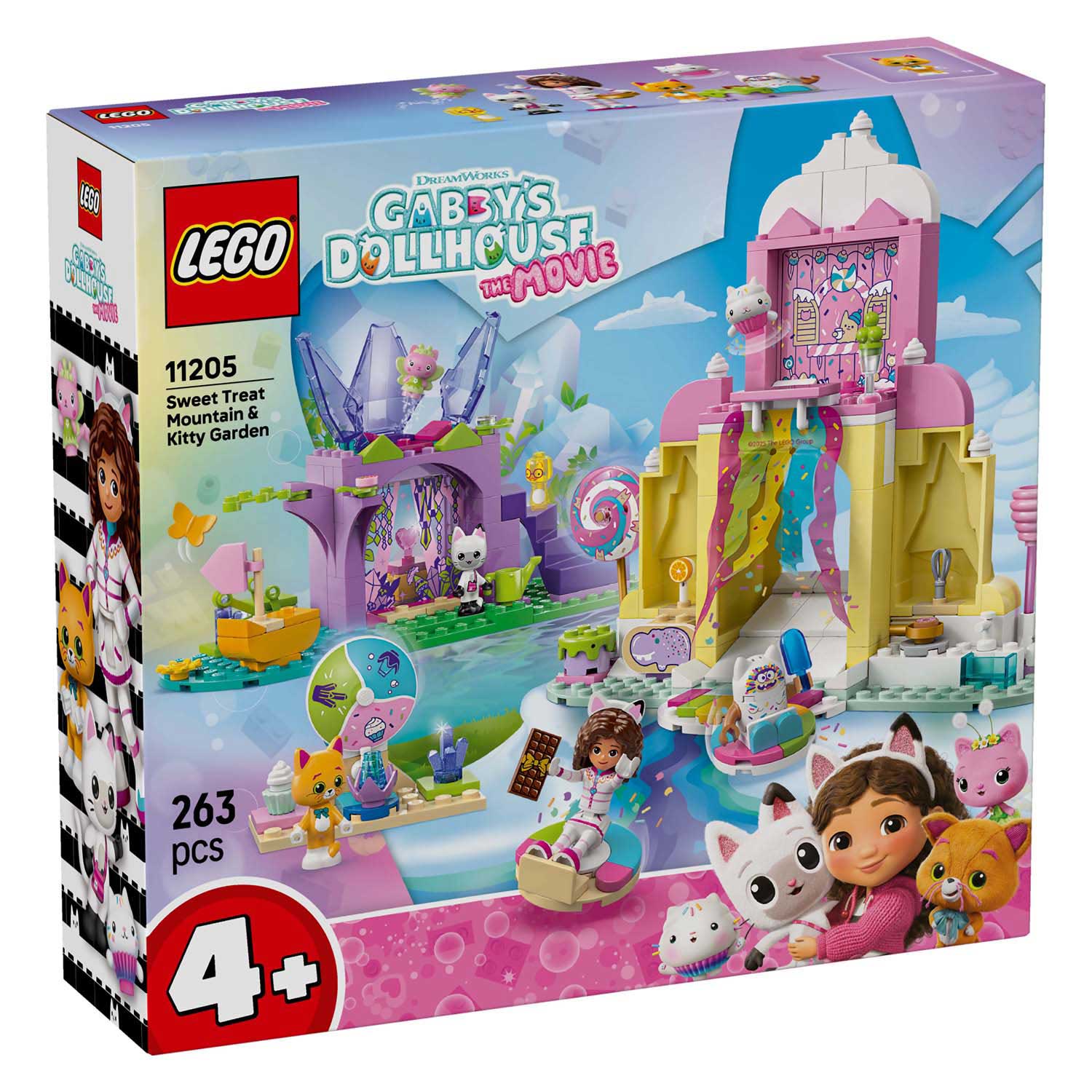 LEGO Gabby's Dollhouse 11205 Snoepjesberg e Kittentuin