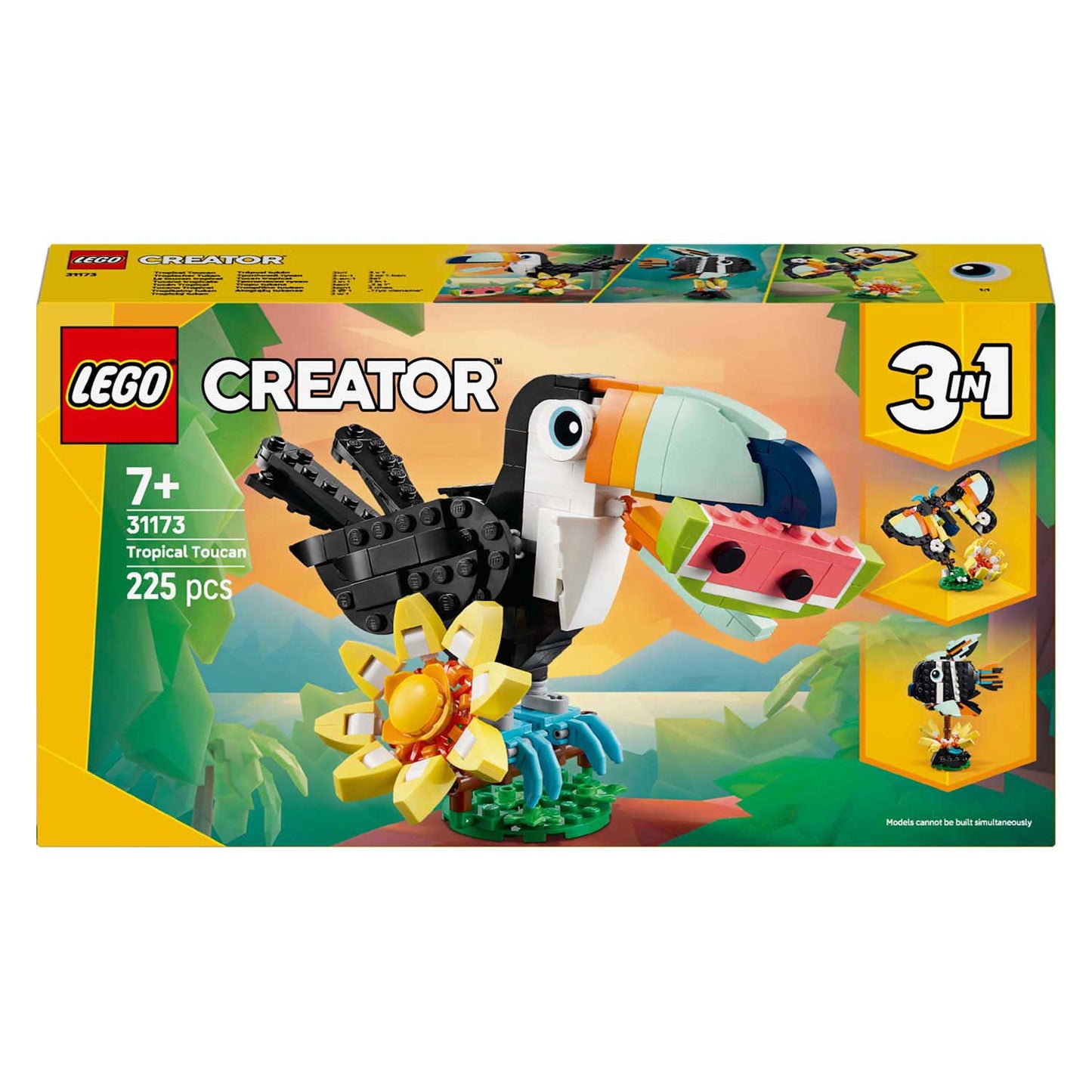 Lego creator - wilde dieren: tropische toekan constructiespeelgoed (31173)