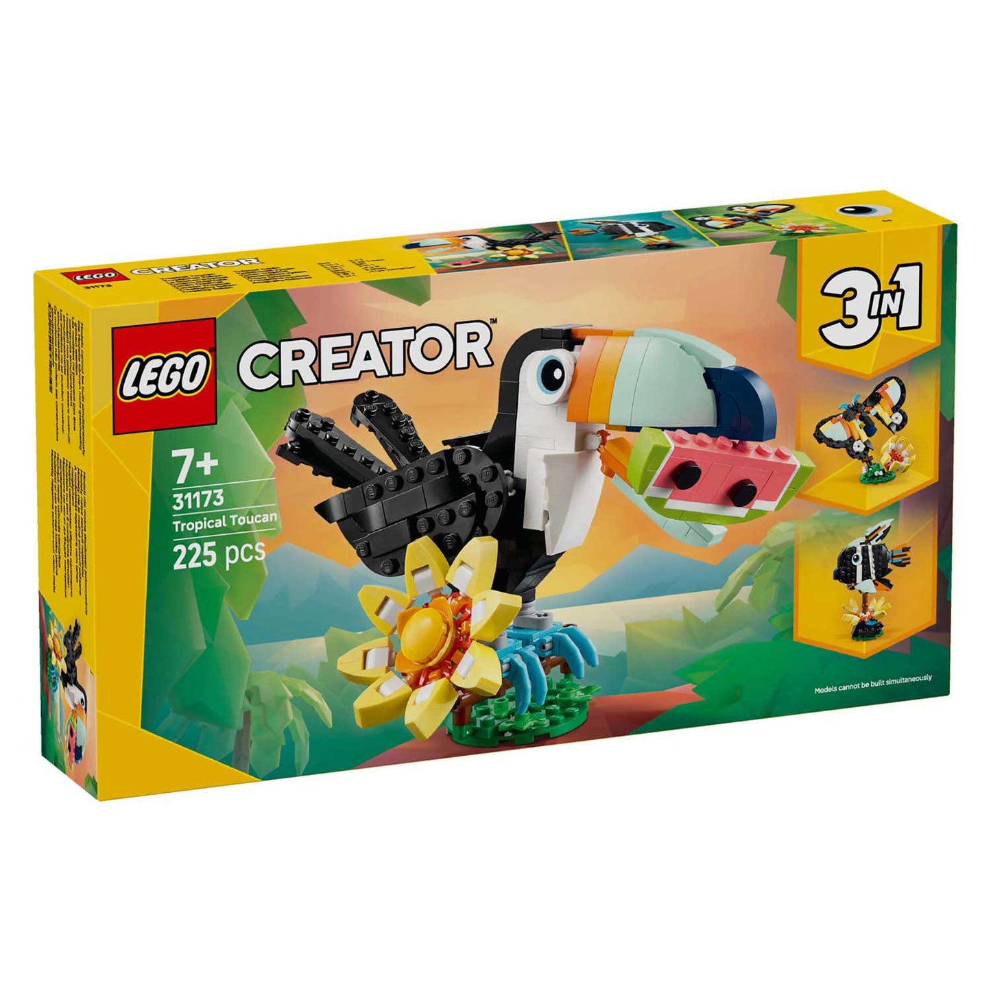 Lego creator - wilde dieren: tropische toekan constructiespeelgoed (31173)