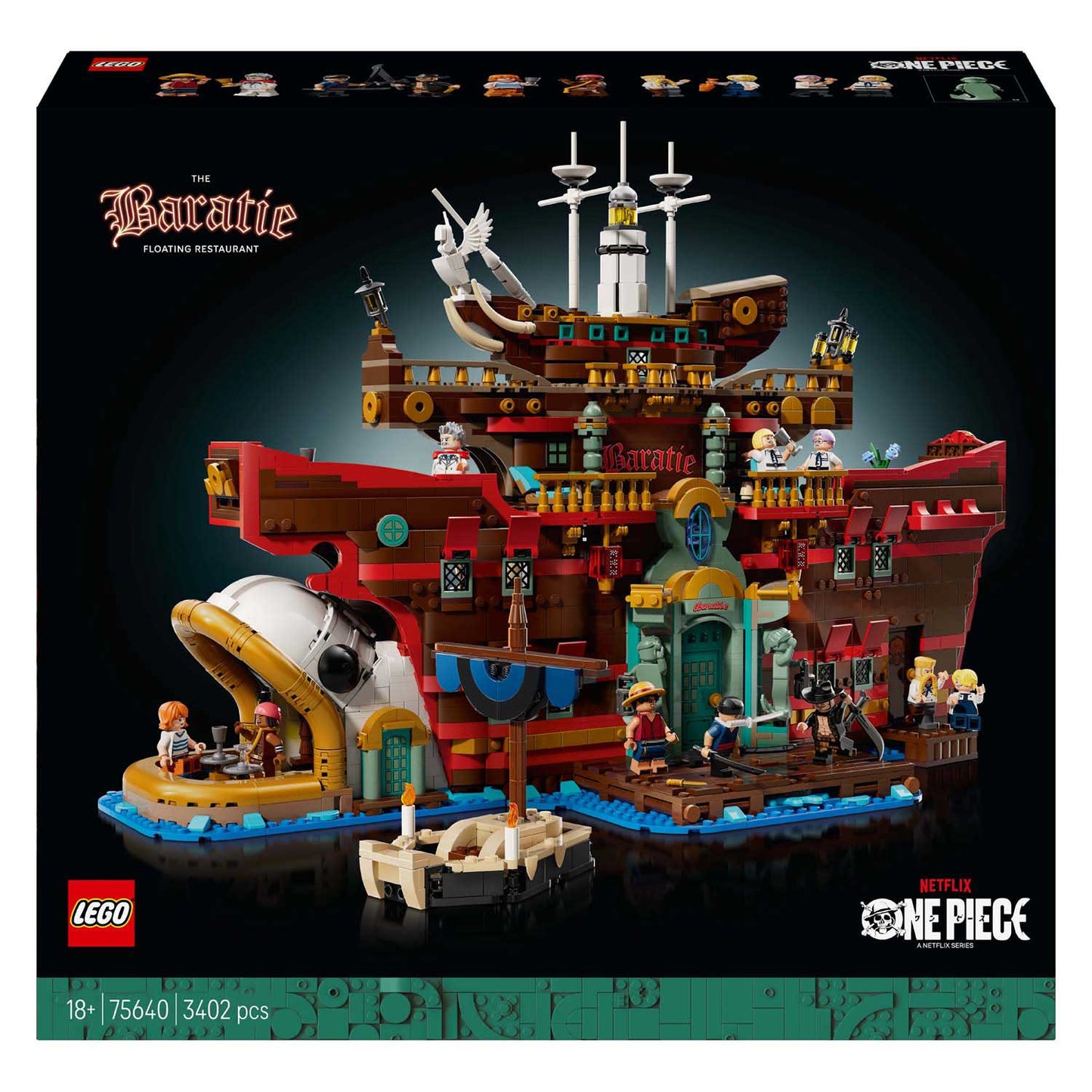 Lego one piece 75640 het drijvende restaurant baratie
