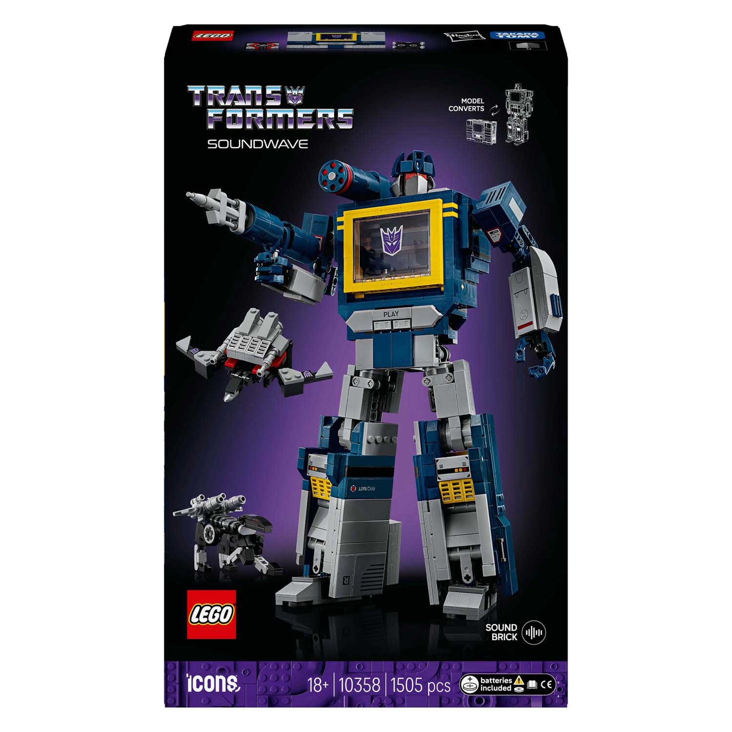 Lego icons - transformers: soundwave constructiespeelgoed (10358)
