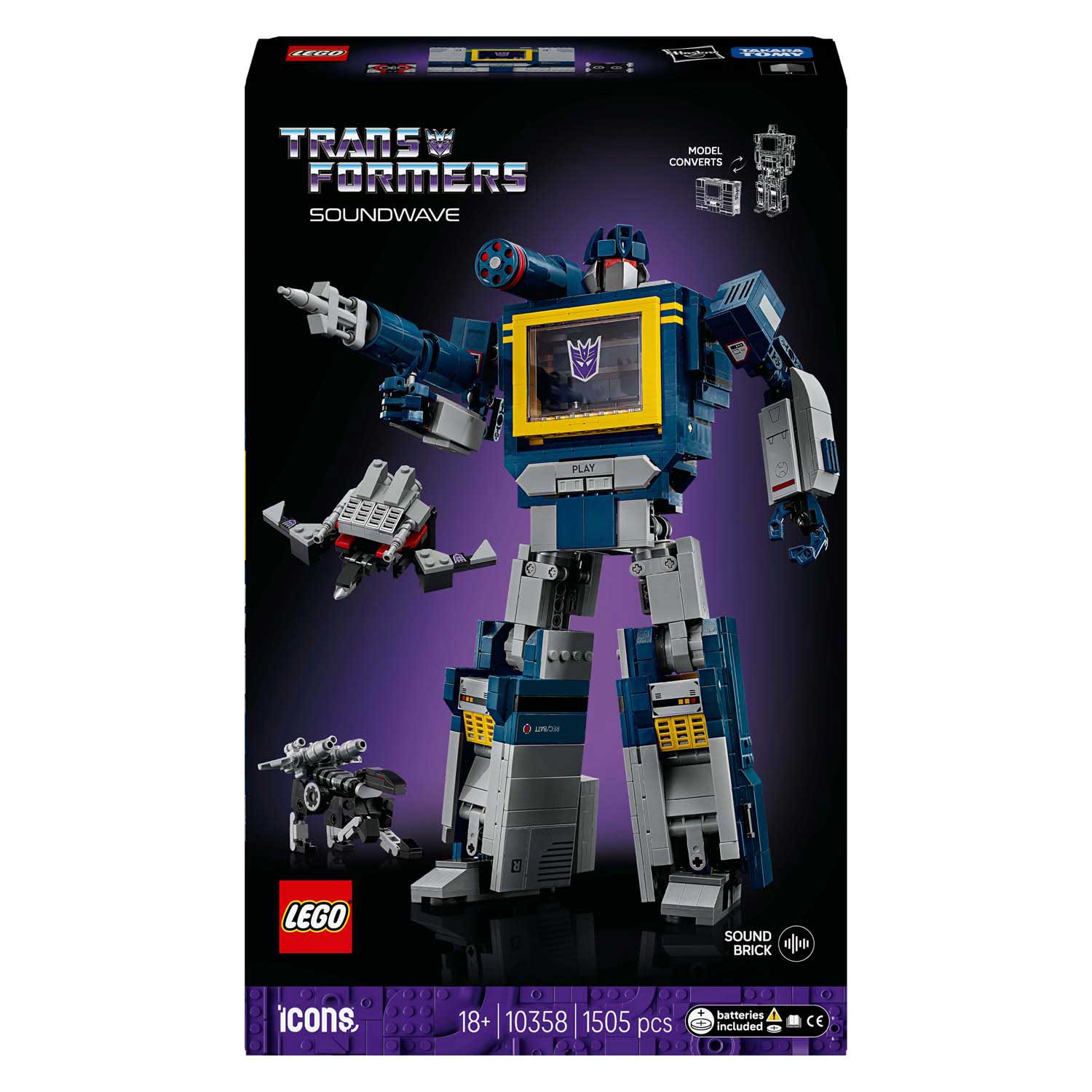 Lego iconos 10358 transformadores onda sonora