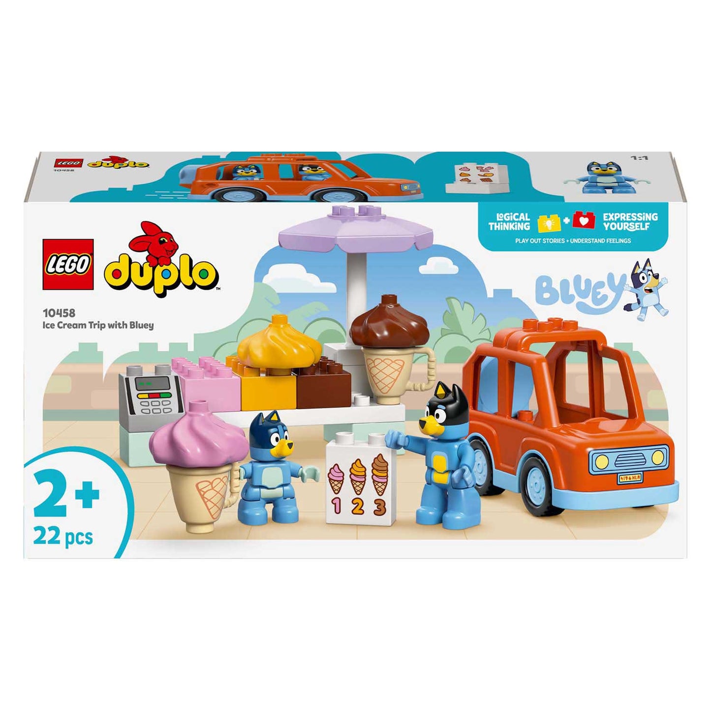 LEGO DUPLO 10458 Ottieni un gelato con Bluey
