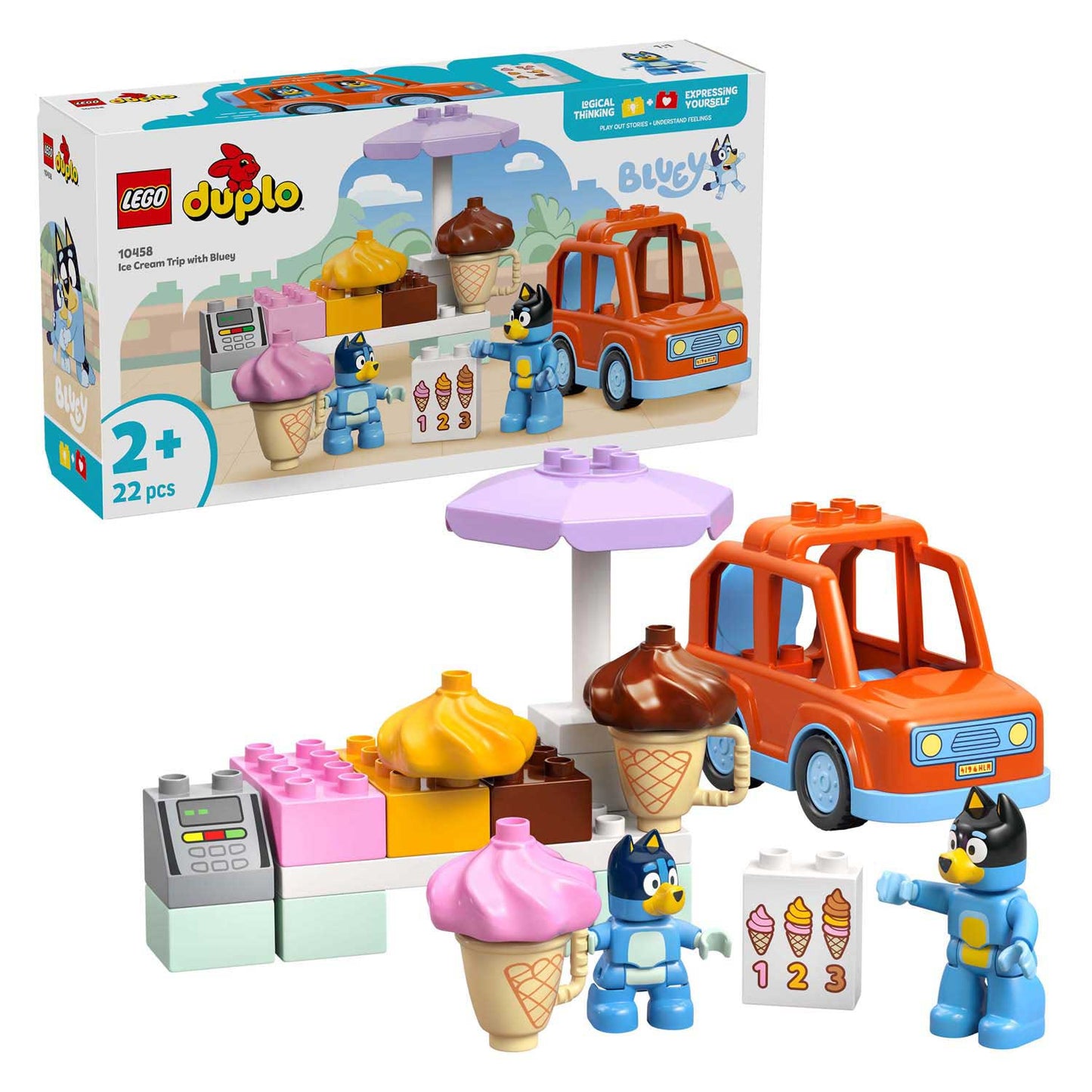 LEGO DUPLO 10458 Ottieni un gelato con Bluey