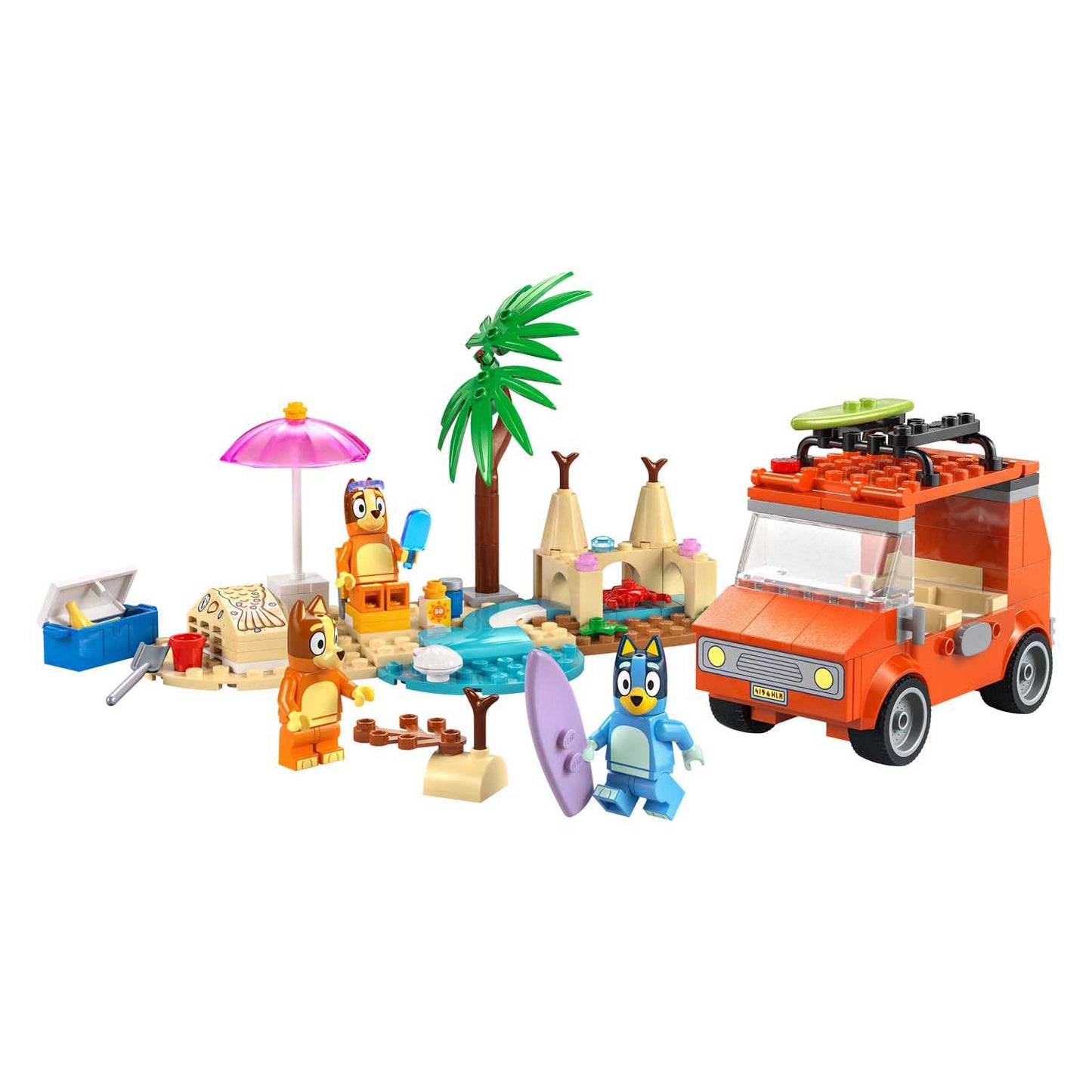Lego ® bluey: bluey's autorit naar het strand, bouwset - 11202