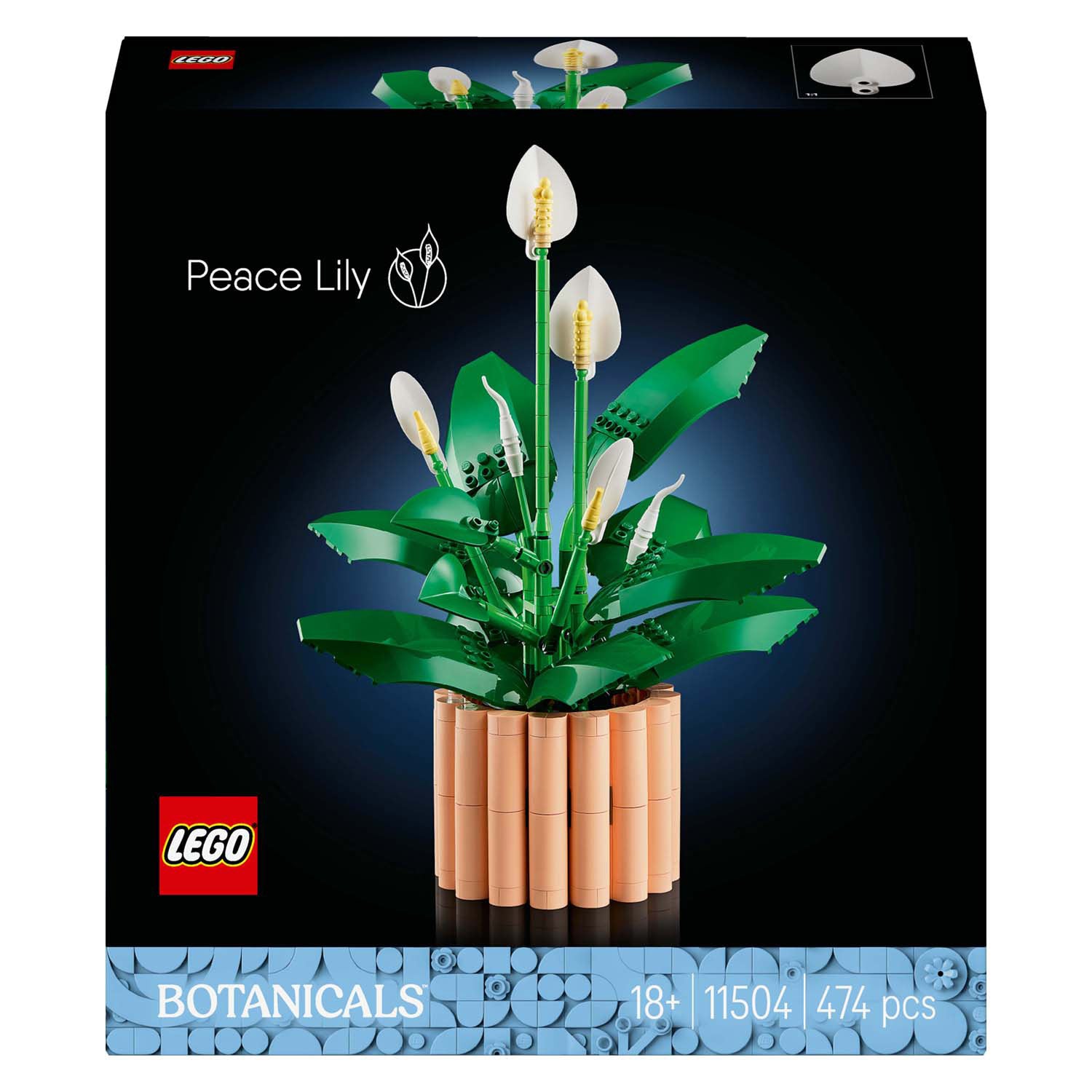 Lego botánicos 11504 flores de lirio de la paz