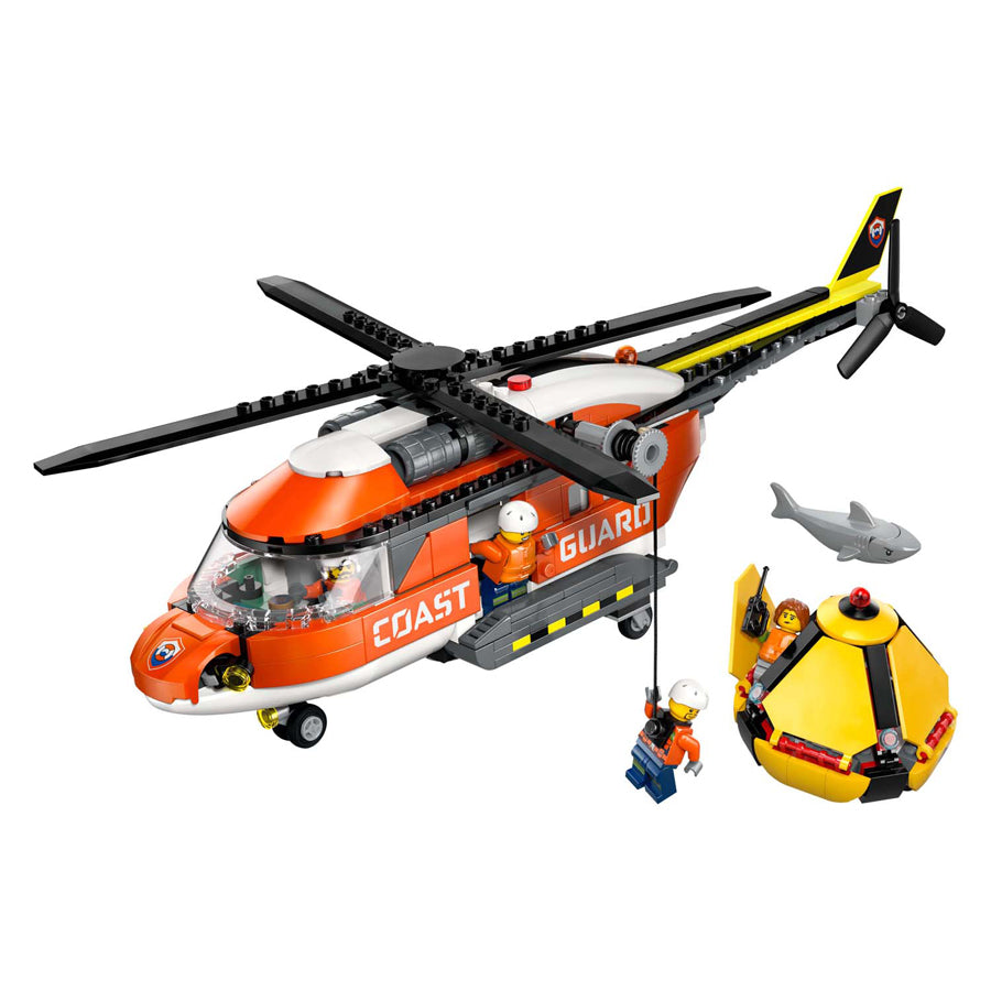 Lego city explorer 60503 helicóptero guardacostas