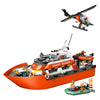 Lego city explorer 60504 barco de rescate de la guardia costera con helicóptero