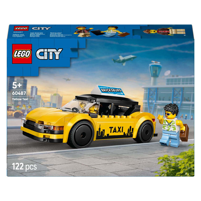 Lego city yellow taxi constructiespeelgoed
