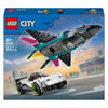 Lego city 60489 avión a reacción versus auto deportivo