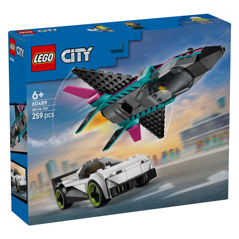 Lego city 60489 avión a reacción versus auto deportivo