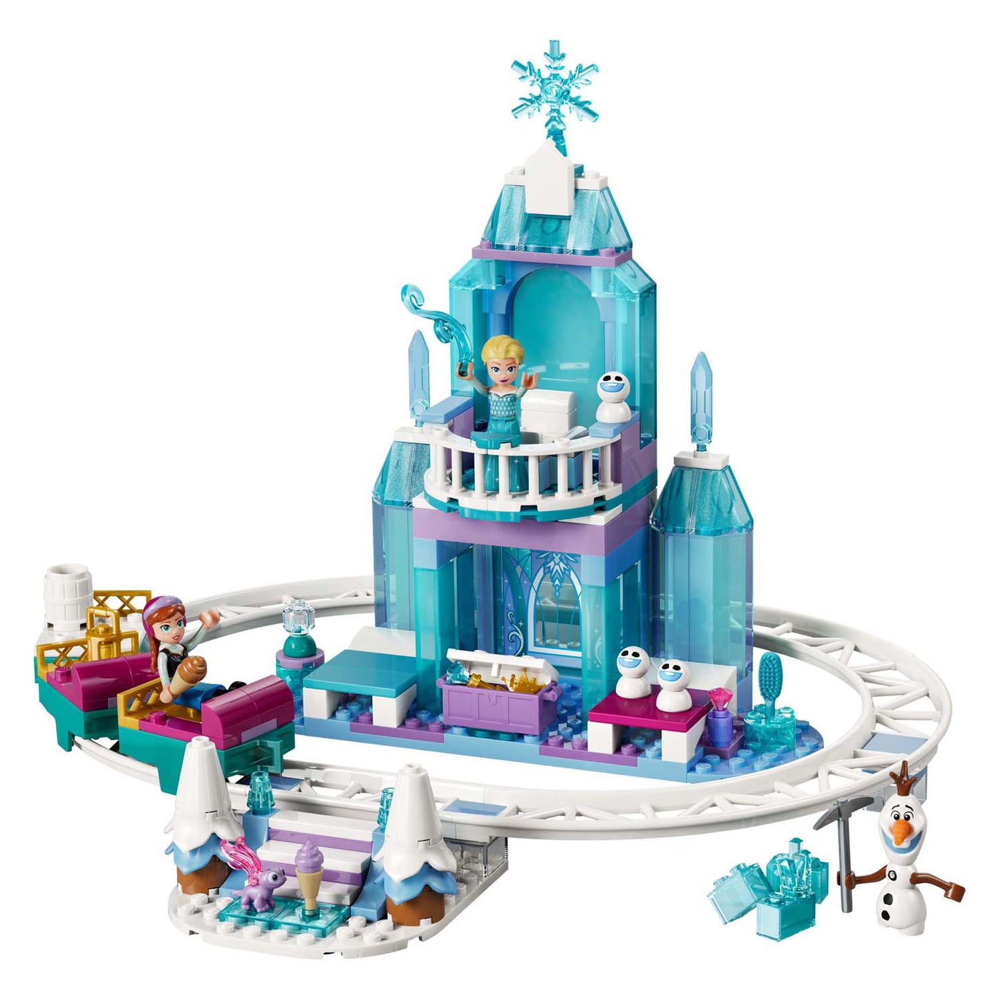 Lego Disney Princess 43281 Il castello di ghiaccio e la cavalcata sulla neve di Elsa