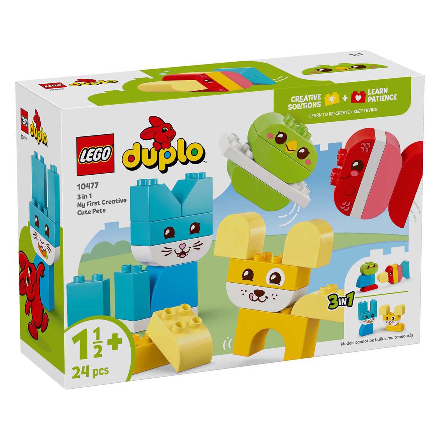 Lego 10477 Duplo Animali Creativi 3 in 1 | 2 pezzi