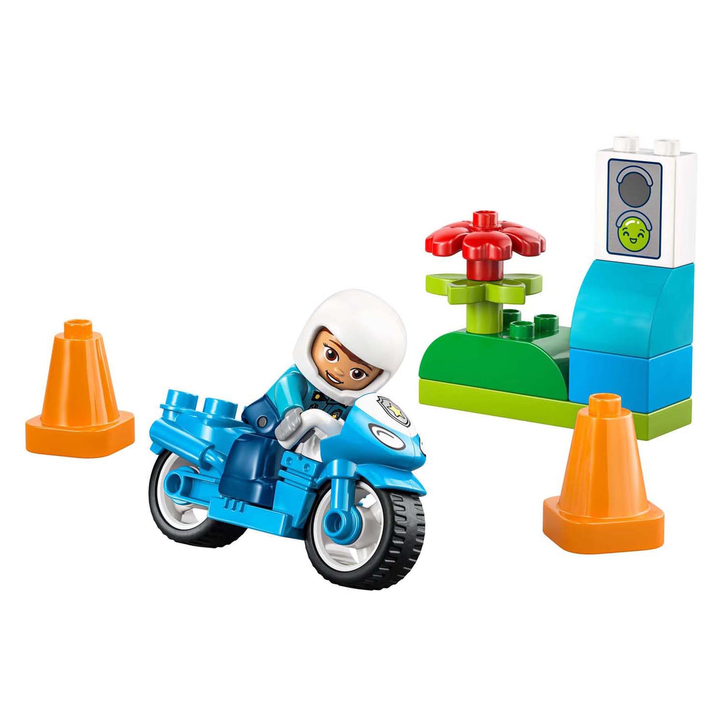Lego 10471 Duplo Town Motocicletta Blu della Polizia | 2 pezzi