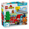 Lego Duplo Town 10473 camion dei pompieri con manichetta e vigile del fuoco