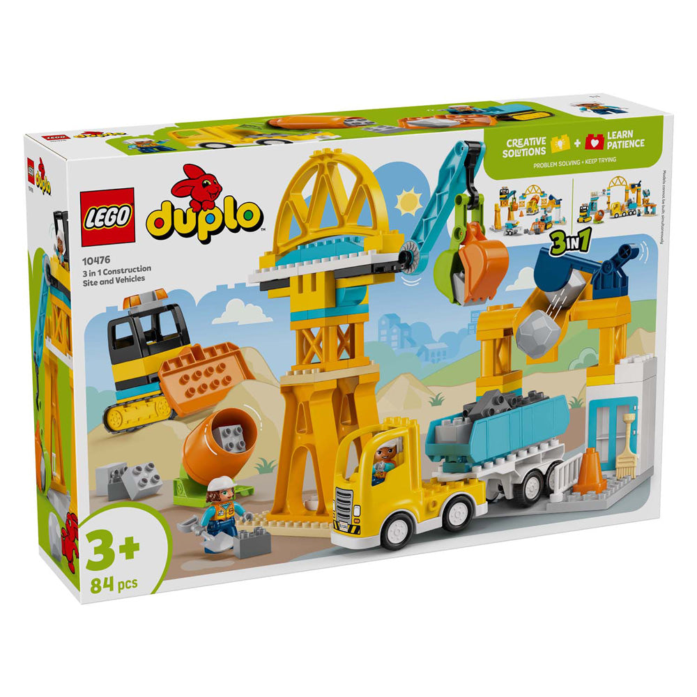 Lego Duplo Town 10476 Cantiere e veicoli 3in1