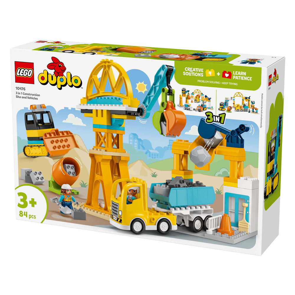 Lego Duplo Town 10476 Cantiere e veicoli 3in1