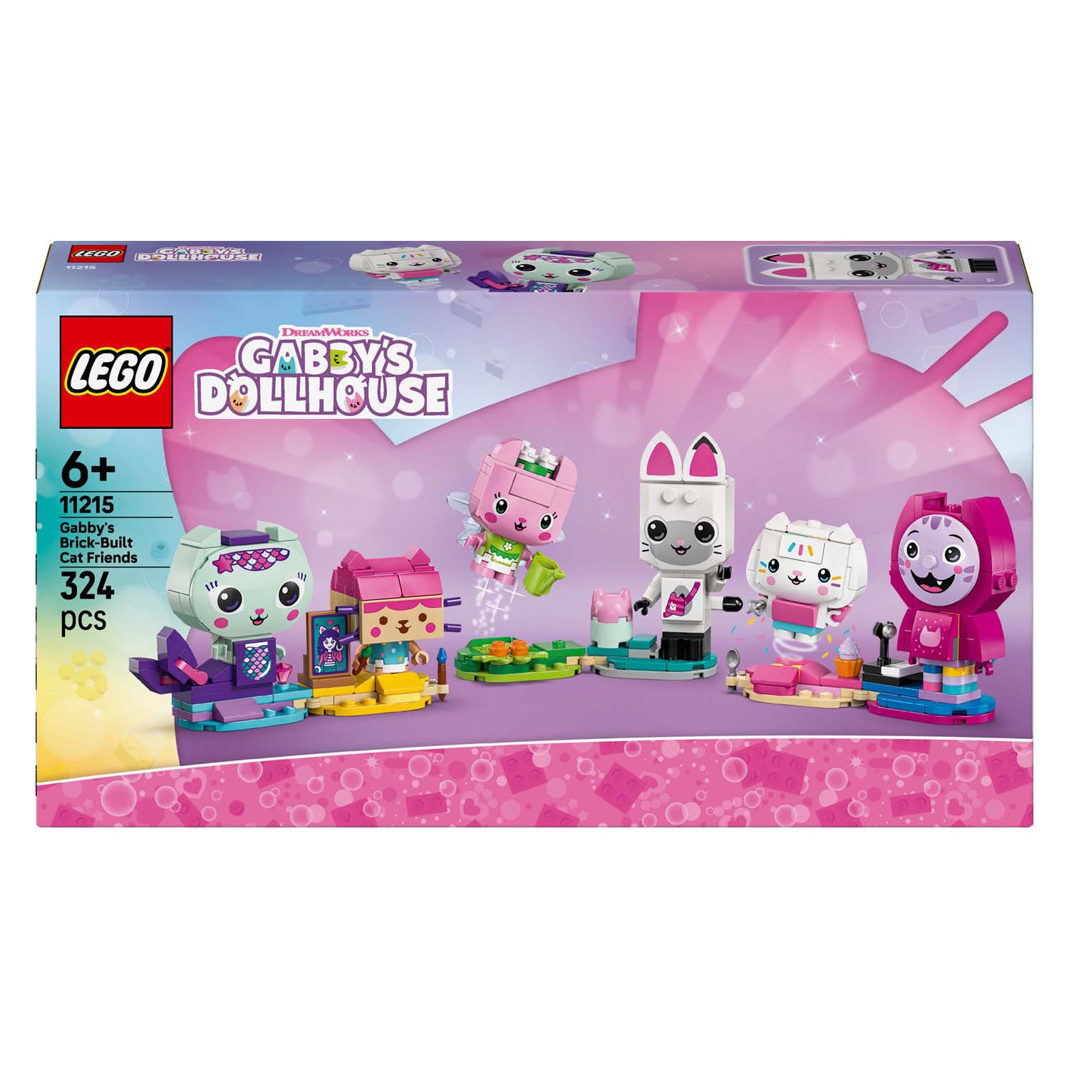 Lego Gabby's Dollhouse 11215 Gli amici gatti costruibili di Gabby