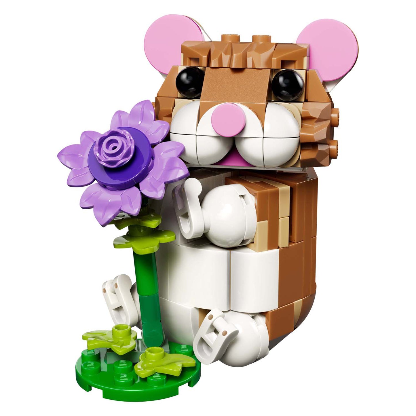 Lego 31376 Creator simpatico criceto con fiore | 2 pezzi