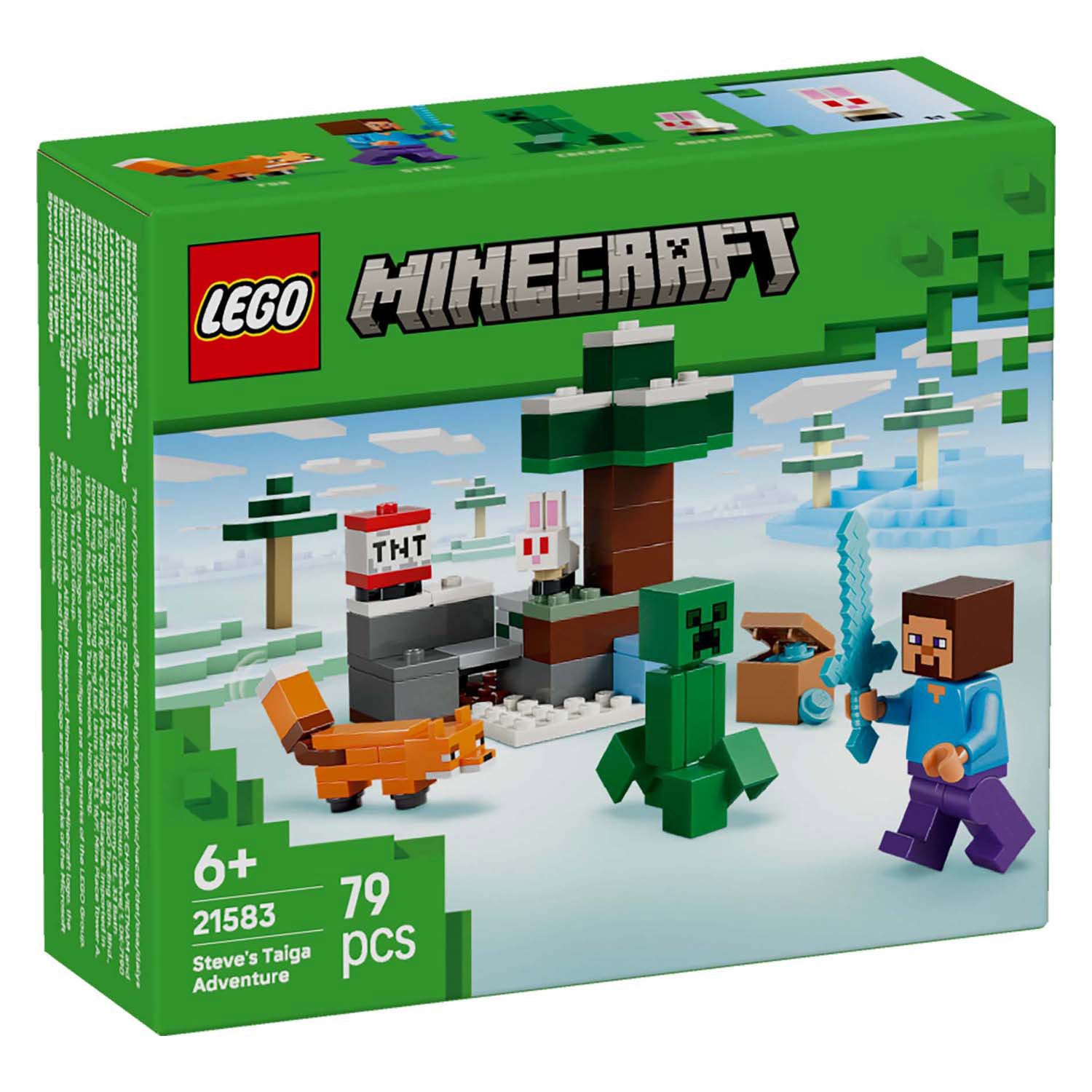 Lego Minecraft 21583 Steves Avventura Nella Taiga