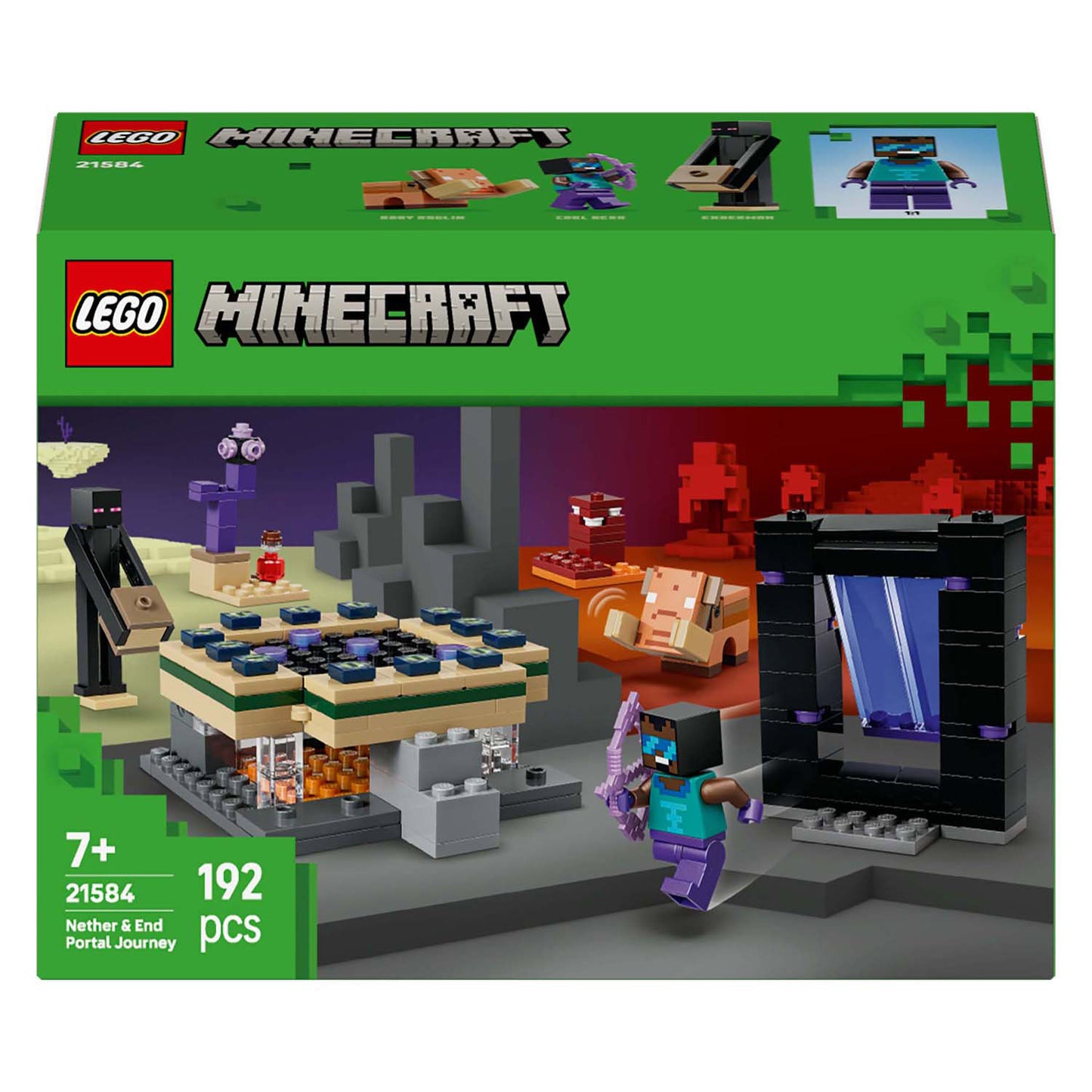Lego 21584 Minecraft Viaggio nel Nether e nel Portale della Fine | 2 pezzi