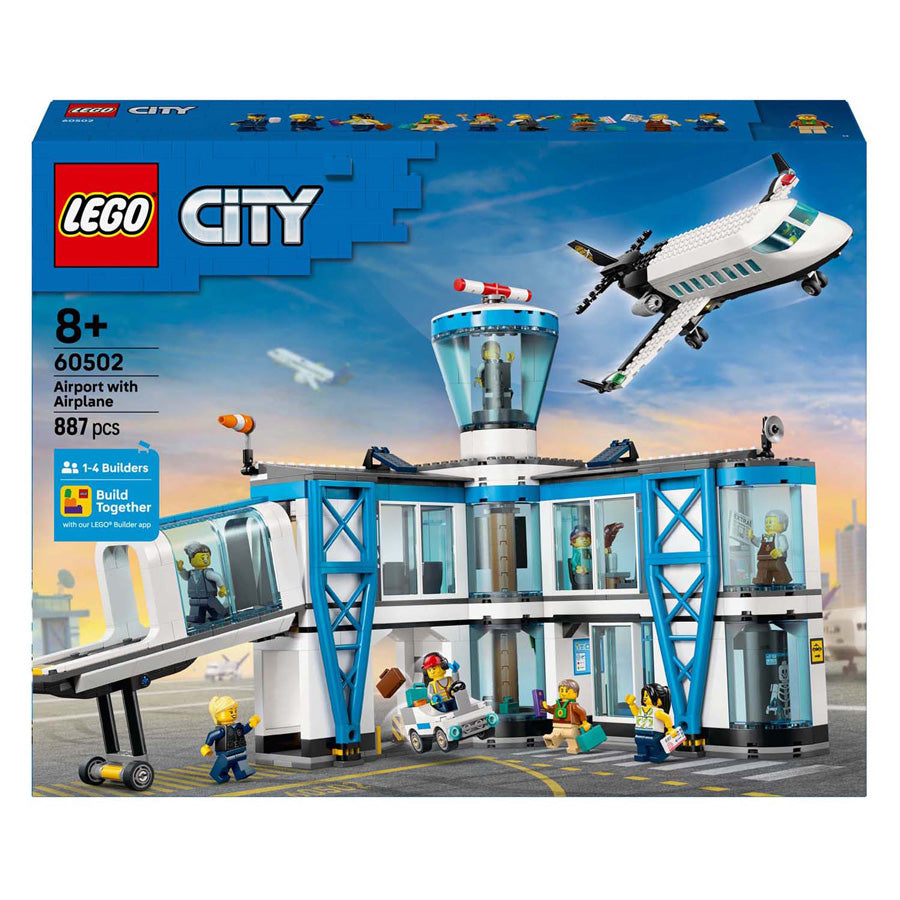Lego city 60502 luchthaven met vliegtuig