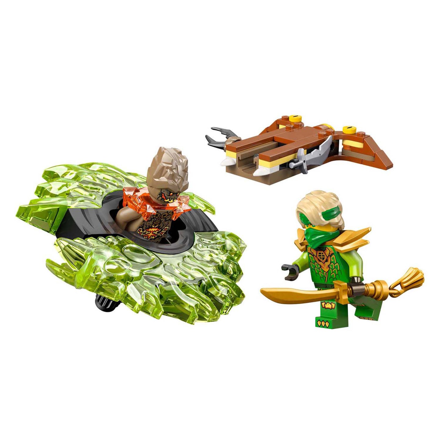 Lego ninjago 71850 lloyd vs. tierra muestra en spinner | 2 piezas