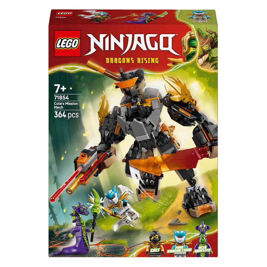 Lego ninjago 71854 cole misión mech y dragón zane