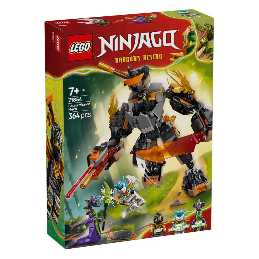 Lego ninjago 71854 cole misión mech y dragón zane