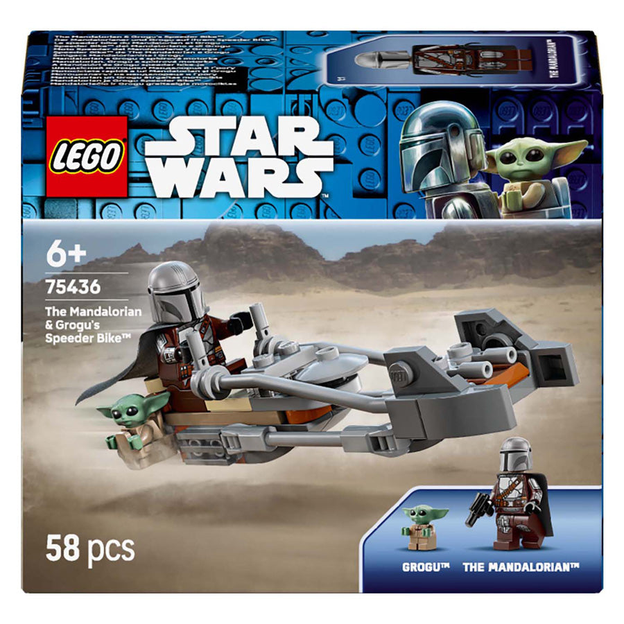 Lego Star Wars TM 75436 La Speeder Bike del Mandalorian e di Grogu | 2 pezzi