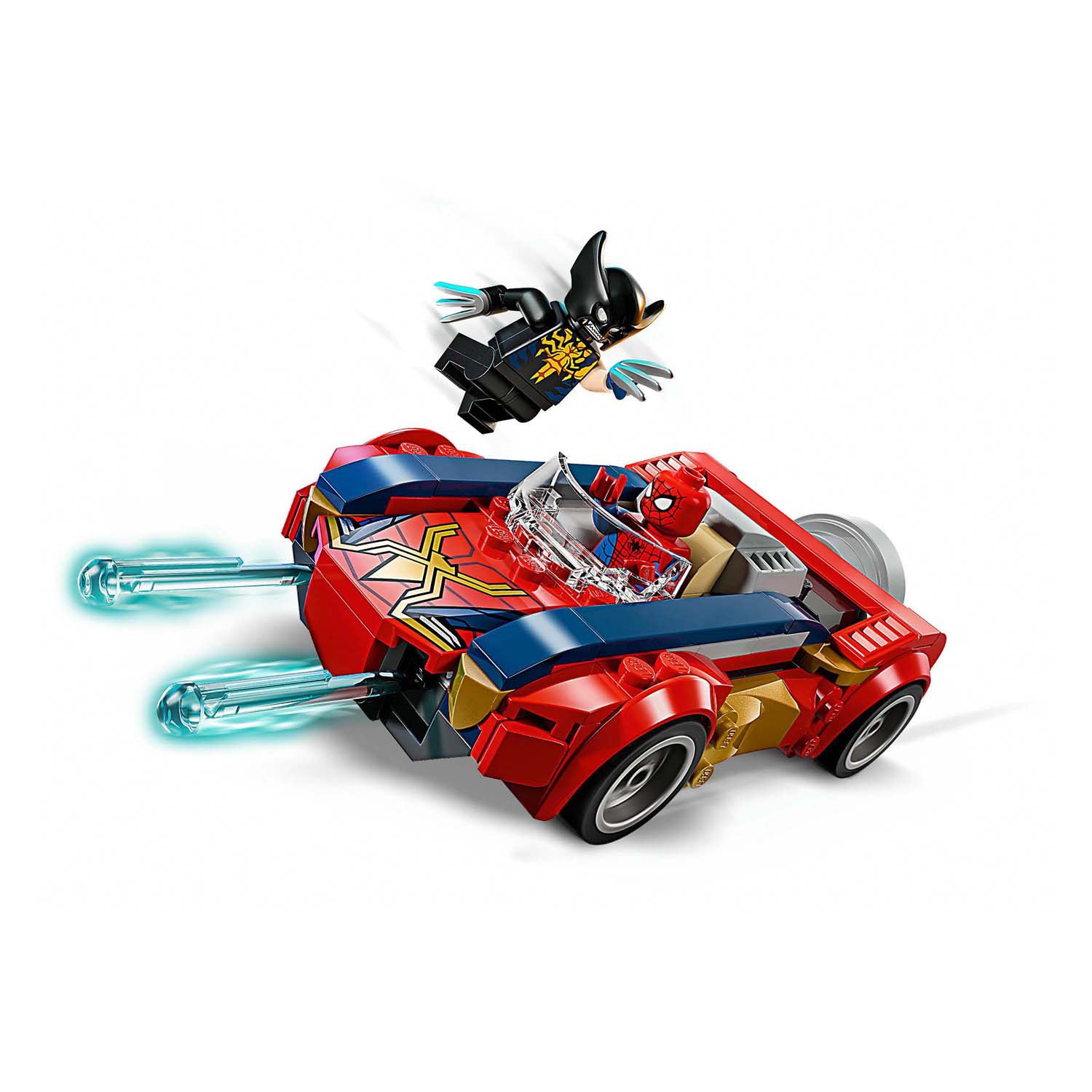 Lego Super Heroes 76336 L'auto Marvel Spider-Man contro Wolverine velenoso