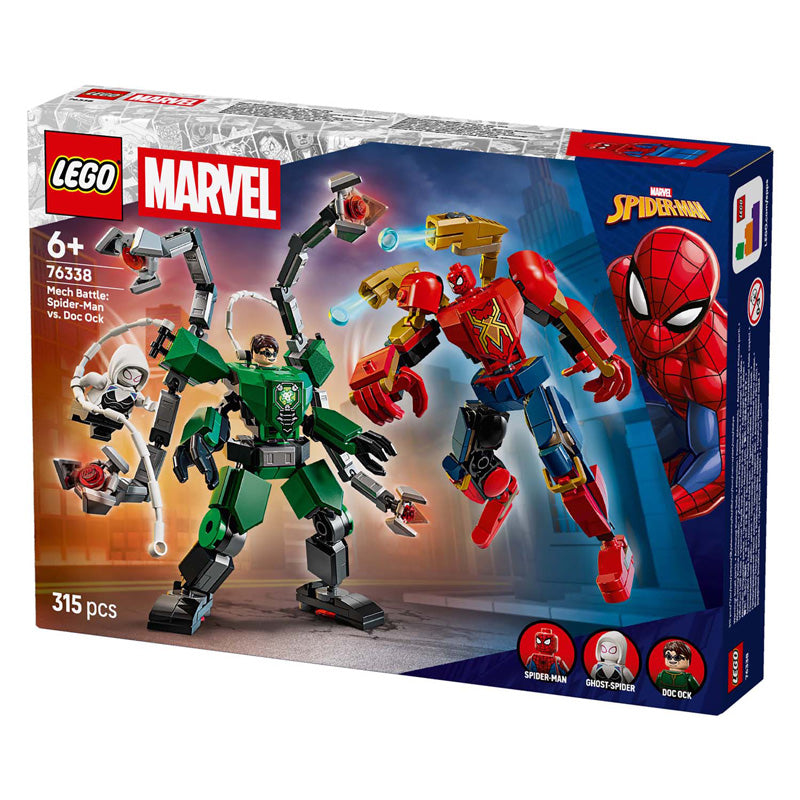 Lego 76338 Super Heroes Marvel Mecha Duello Spiderman contro doc ock