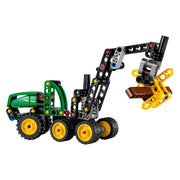 Lego ® technic john deere 1470h houtoogstmachine - werkende klauw en boomstam - modelbouwspeelgoed - 42218 - afbeelding 3