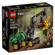 Lego ® technic john deere 1470h houtoogstmachine - werkende klauw en boomstam - modelbouwspeelgoed - 42218 - afbeelding 4