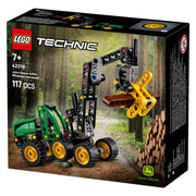 Lego ® technic john deere 1470h houtoogstmachine - werkende klauw en boomstam - modelbouwspeelgoed - 42218 - afbeelding 5