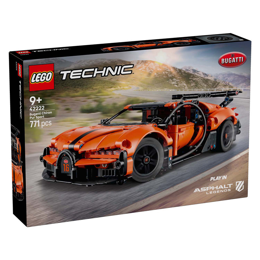 Lego technic 42222 bugatti chiron pur hiperdeportivo deportivo